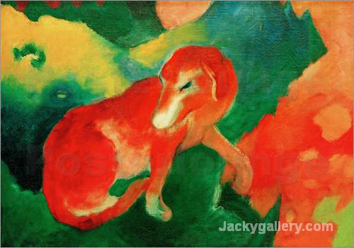 Roter Hund by Franz Marc paintings reproduction